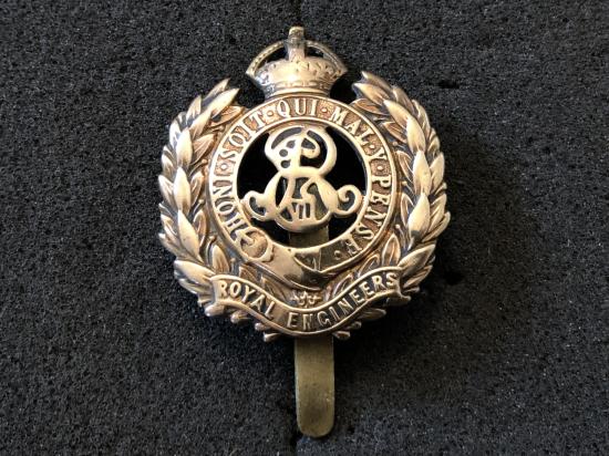 Edward V11 Royal Engineers other ranks cap badge