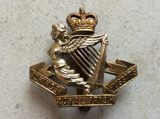 Post 1952 8th Kings Royal Irish Hussars Cap badge