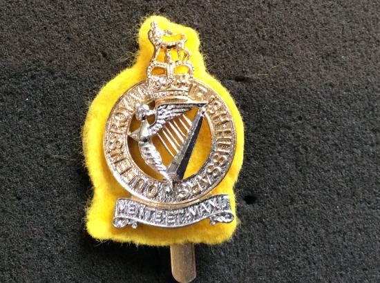Anodised Queens Royal Irish Hussars Cap badge