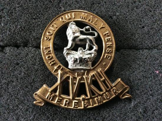 QVC 15th Kings Hussars b/m cap badge
