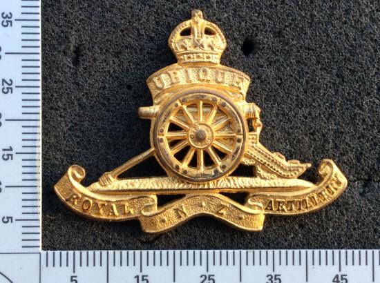 K/C Royal New Zealand Artillery Officers beret badge