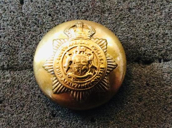 South African Police, large brass button
