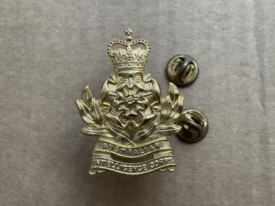 Australian Intelligence Corps anodised hat badge by swann