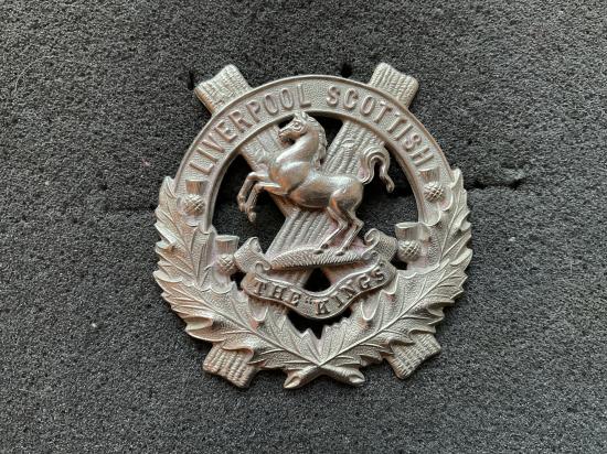 10th Battalion (Scottish) Kings Liverpool Regiment cap badge