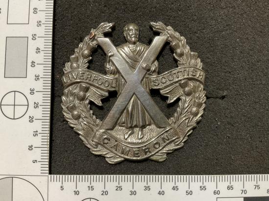 WW2 Liverpool Scottish (Cameron) Highlanders cap badge