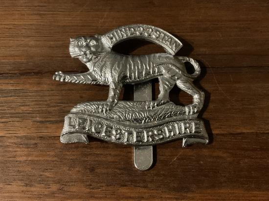 Royal Leicestershire Regiment chromed cap badge