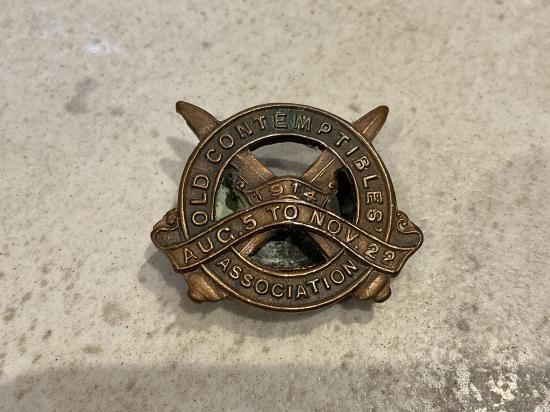 WW1 Old Contemptibles Association lapel badge