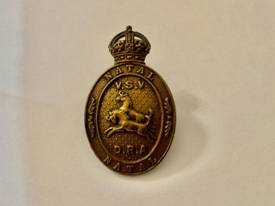 WW2 South African Natal Defence Rifle Association cap badge