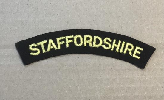 Staffordshire Regiment cloth shoulder