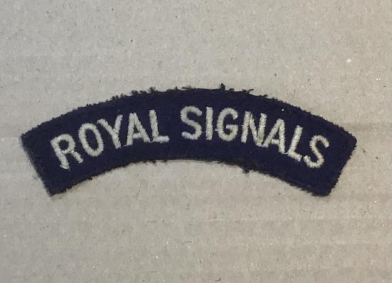 Royal Signals cloth shoulder badge