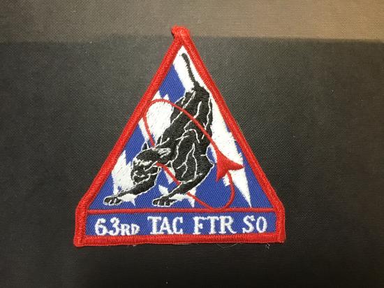 U.S.A.F 63rd TAC FTR SQ patch