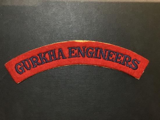 Gurkha Engineers cloth shoulder title