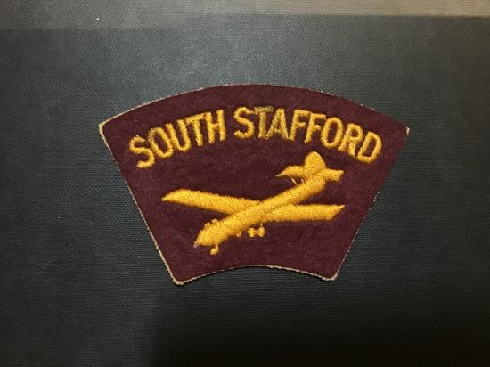 South Stafford (Glider Troops) regiment cloth shoulder title