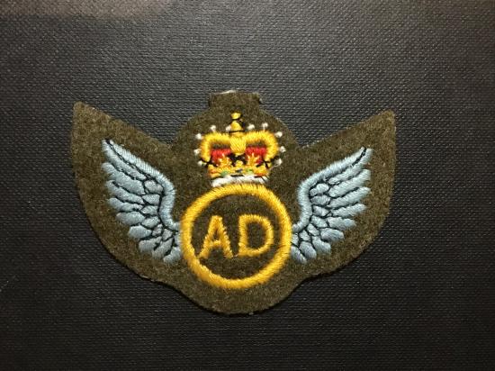 Post 1952 A.D (Air Despatches) trade badge