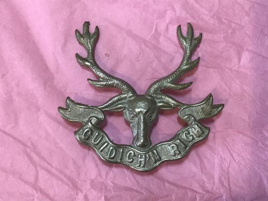 The Seaforth Highlanders cap badge