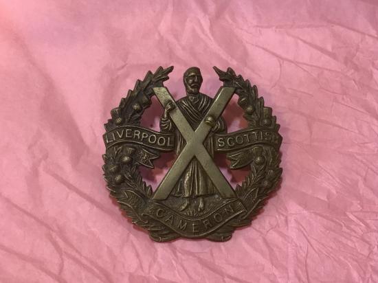 Liverpool Scottish cap badge