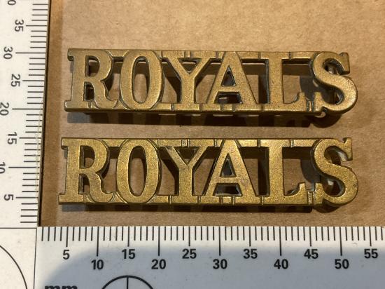 Post 1921 ROYALS (The Royal Dragons) shoulder titles