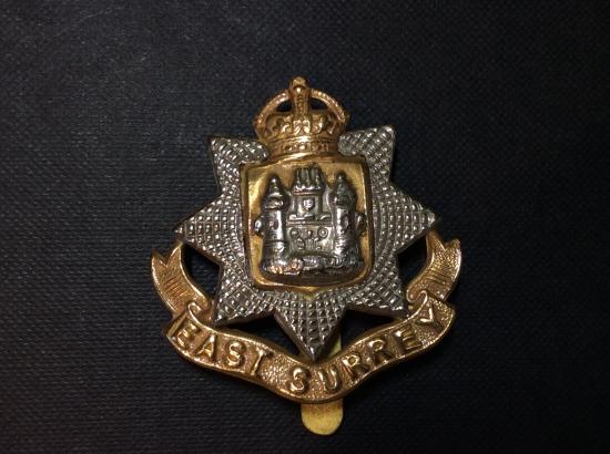 WW1/2 East Surrey Regiment cap badge