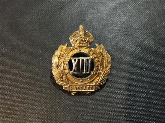 Boer war period 13th Hussars collar badge