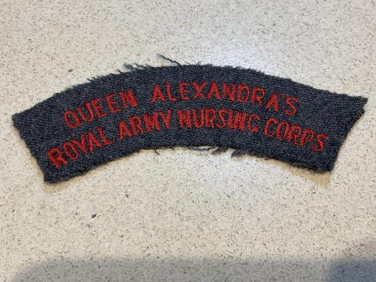 QUEEN ALEXANDRAS ROYAL ARMY NURSING CORPS Shoulder title