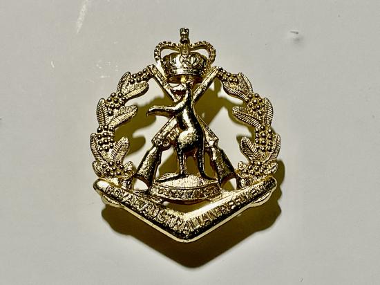 Anodised Royal Australian Regiment (R.A.R) cap badge