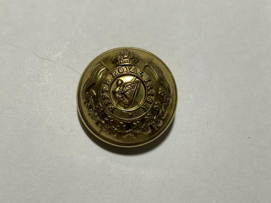 Post 1902 Fifth Royal Irish gilt officers button