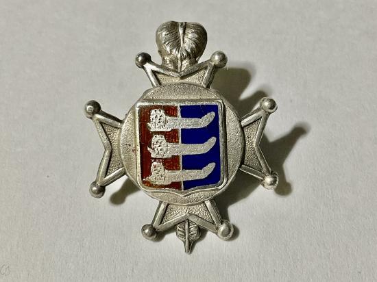 Boer war, Cinque Ports Volunteers hallmarked silver collar badge