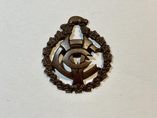 WW1 Canadian Veterinary Corps O.S.D collar badge