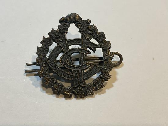 WW1 Canadian Army Veterinary Corps collar badge