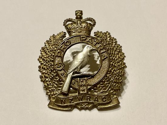 N.Z.W.R.A.C bi-metal cap badge by STOKES