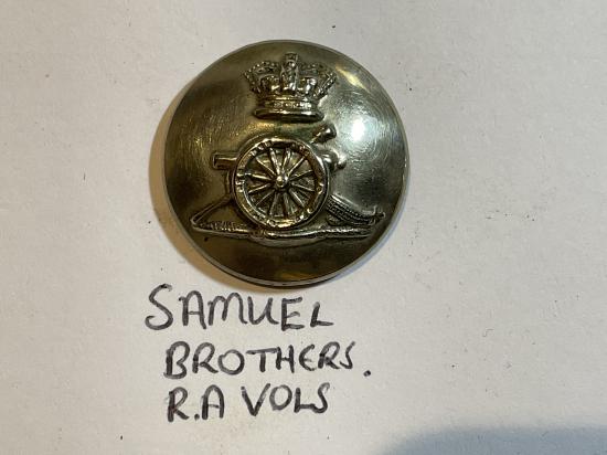 Q.V.C Royal Artillery Volunteers w/m button by SAMUEL