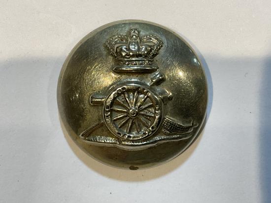 QVC Royal Artillery Volunteers white metal button by Samuel Bros