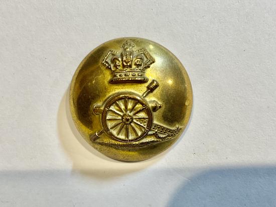 Victorian Royal Artillery officers large gilded brass button