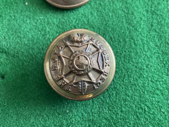 The Sussex Regt brass button by Pitt