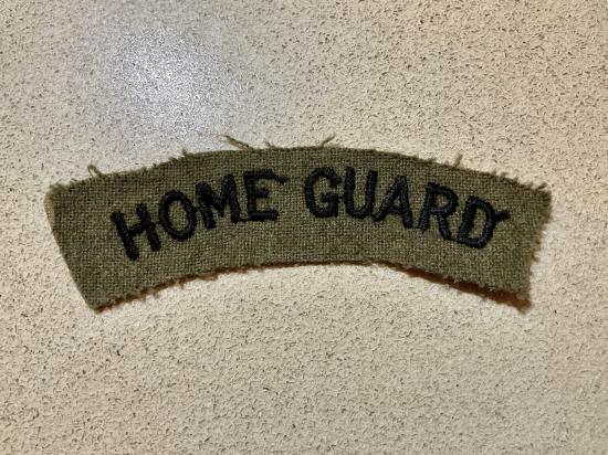 WW2 HOME GUARD cloth shoulder title