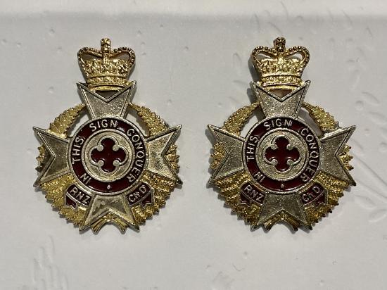 Q/C Royal New Zealand Chaplains Department collar badges