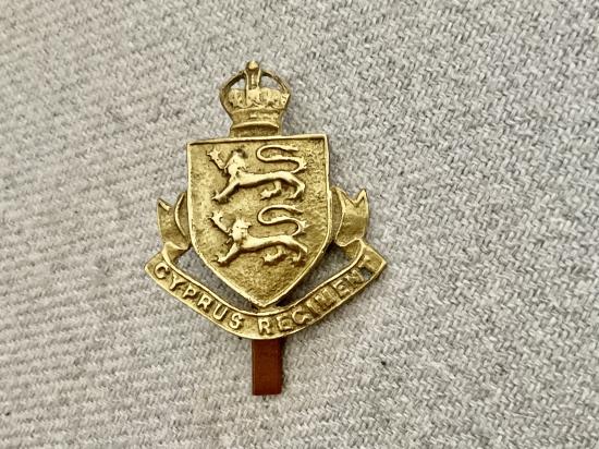 K/C Cyprus Regiment locally made cap badge