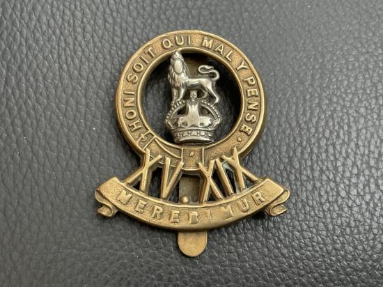 WW2 15th/19th The Kings Royal Lancers b/m cap badge