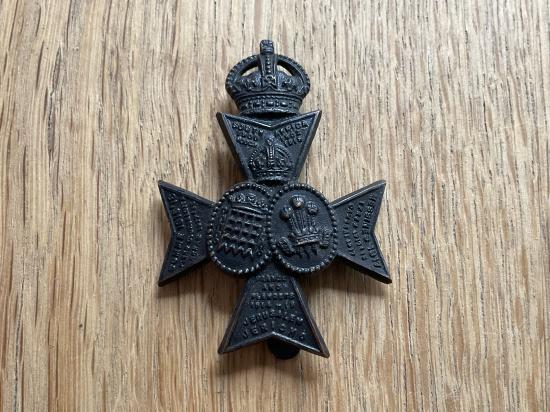 16th Battalion London Regt (Queens Westminster C.S.R) cap badge