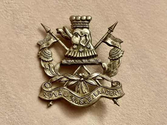 Australian 1/15th Royal New South Wales Lancers cap badge 1953-60