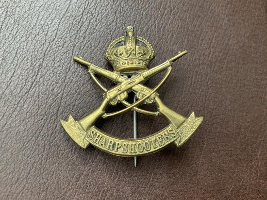 Boer War 3rd County of London (Sharpshooters) cap badge