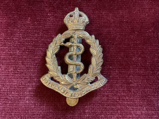 WW1/2 R.A.M.C brass cap badge