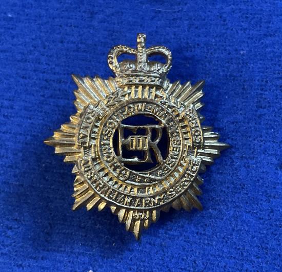 RAASC gilt collar badge 1953-60