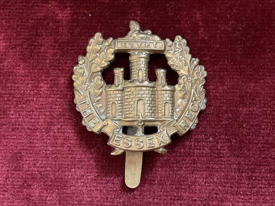 WW1 brass economy The Essex Regiment cap badge