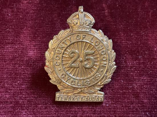 25th County of London (Cyclists) Bn cap badge