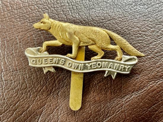 Queens Own Yeomanry cap badge