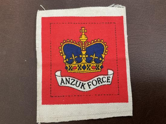 ANZUK FORCE printed formation sign, early 1970s