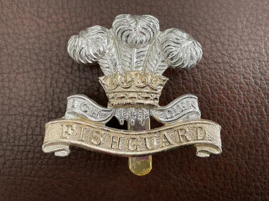 Pembrokeshire Yeomanry (Fishguard) anodised cap badge