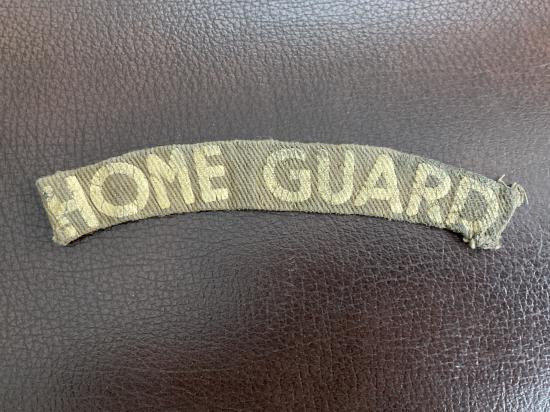 WW2 HOME GUARD printed shoulder title