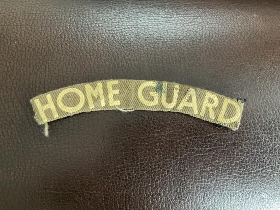 WW2 printed HOME GUARD shoulder title